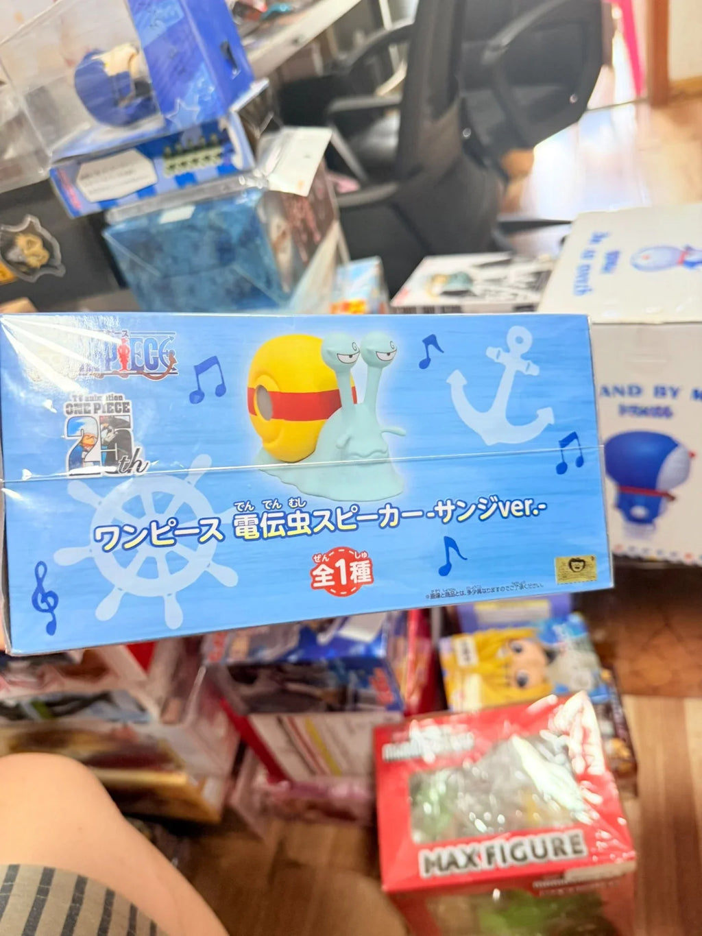 100% Original Bandai Spirits BAN PRESTO una pieza Dendenmushi altavoz luffy Zoro Jimbei figura de juguete modelo-MovilExpressShop