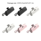 10000mAh Mini Capsule Power Bank Plug and Play Batería Externa Power Bank Cargador de Teléfono para Samsung iPhone-MovilExpressShop