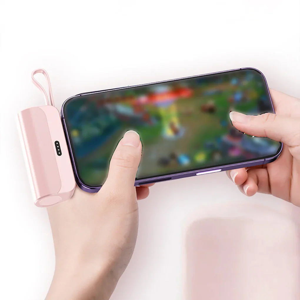 10000mAh Mini Capsule Power Bank Plug and Play Batería Externa Power Bank Cargador de Teléfono para Samsung iPhone-MovilExpressShop