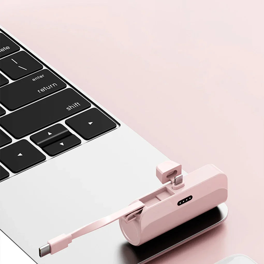 10000mAh Mini Capsule Power Bank Plug and Play Batería Externa Power Bank Cargador de Teléfono para Samsung iPhone-MovilExpressShop