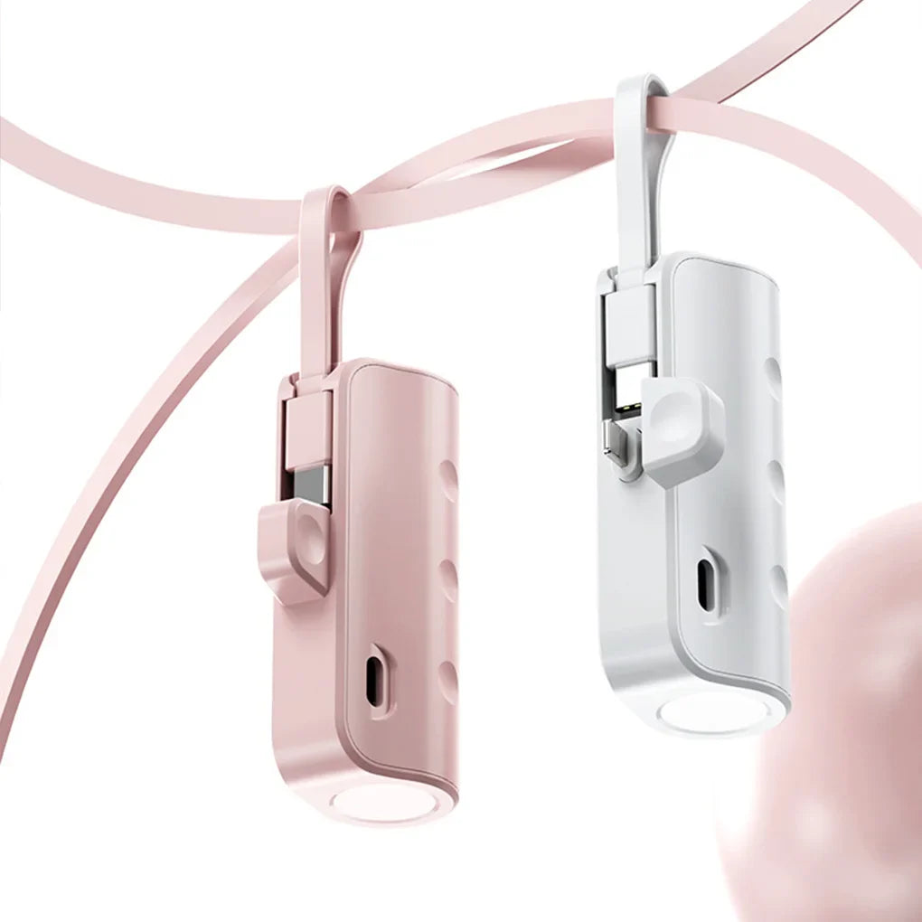 10000mAh Mini Capsule Power Bank Plug and Play Batería Externa Power Bank Cargador de Teléfono para Samsung iPhone-MovilExpressShop