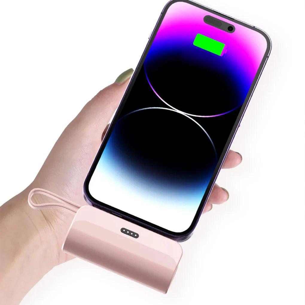 10000mAh Mini Capsule Power Bank Plug and Play Batería Externa Power Bank Cargador de Teléfono para Samsung iPhone-MovilExpressShop