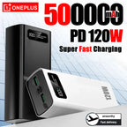 OnePlus 200000mAh pantalla Digital LED banco de energía de alta capacidad 120W carga súper rápida batería externa portátil-MovilExpressShop