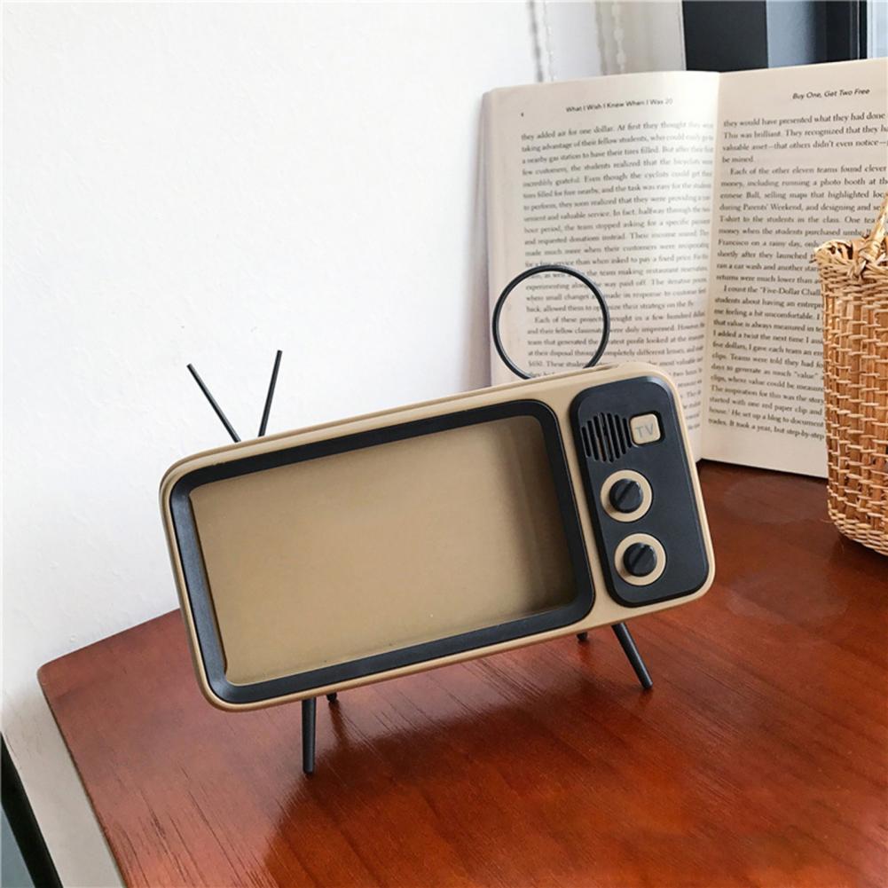 Soporte de teléfono con altavoz, soporte de música, antideslizante, Retro, TV, teléfono Móvil, 6, 4 a 6, 7, Smartphone-MovilExpressShop