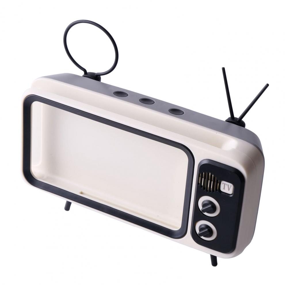 Soporte de teléfono con altavoz, soporte de música, antideslizante, Retro, TV, teléfono Móvil, 6, 4 a 6, 7, Smartphone-MovilExpressShop