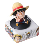 One Piece Monkey D. Luffy Roronoa Zoro Bluetooth sonido creativo de alto valor dibujos animados edición Q personaje CD tocadiscos regalo para niño-MovilExpressShop