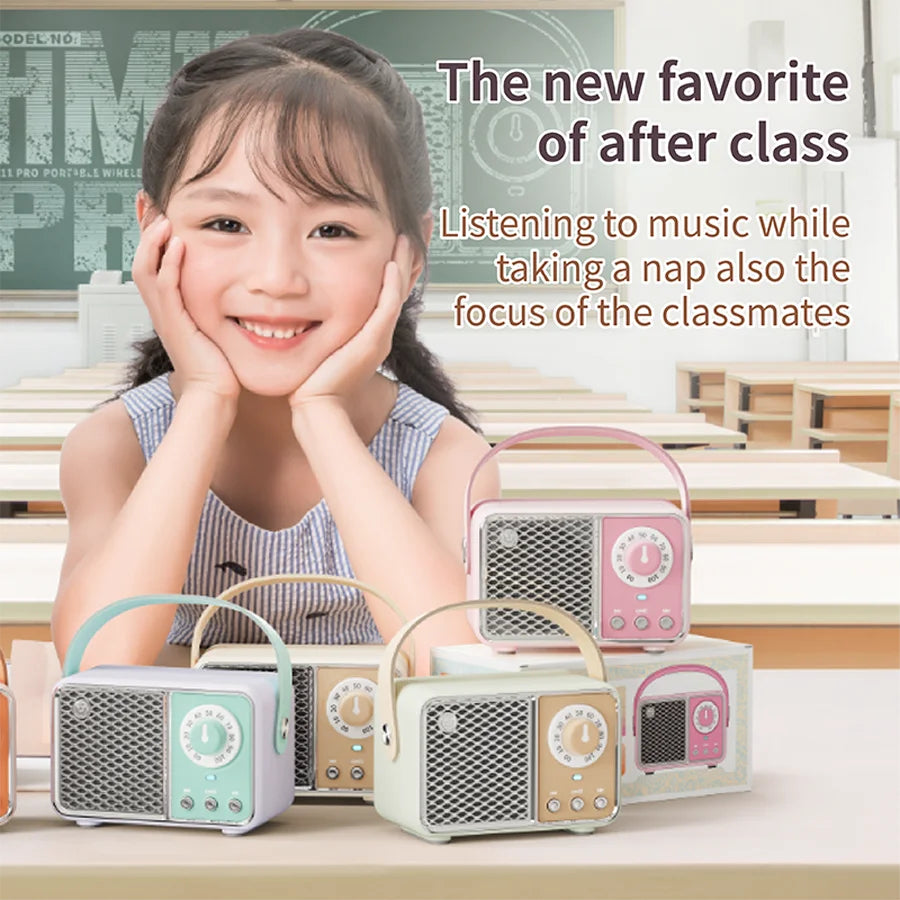 HM11 Altavoz portátil Bluetooth estilo retro con asa-MovilExpressShop