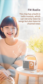 HM11 Altavoz portátil Bluetooth estilo retro con asa-MovilExpressShop