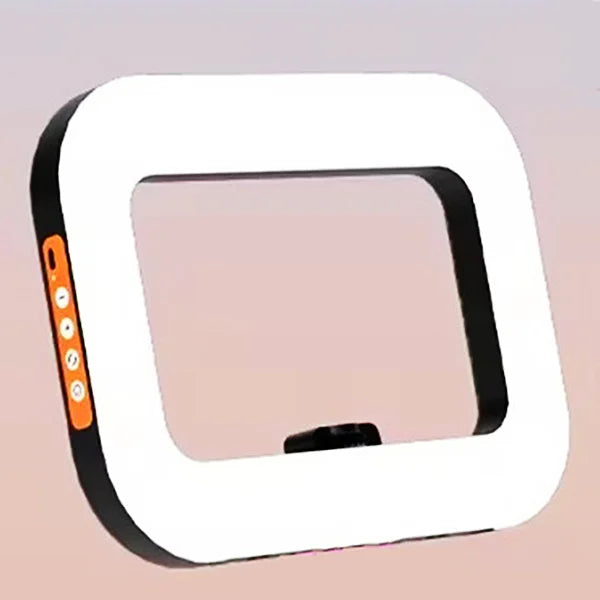 VBNBV nuevo anillo de mano LED luz de relleno recargable teléfono móvil portátil transmisión en vivo fotografía escritorio Selfie luz ?-MovilExpressShop