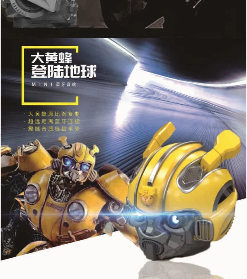 Transformers Bumblebee Altavoz Bluetooth, Subwoofer con FM, soporte TF para teléfono