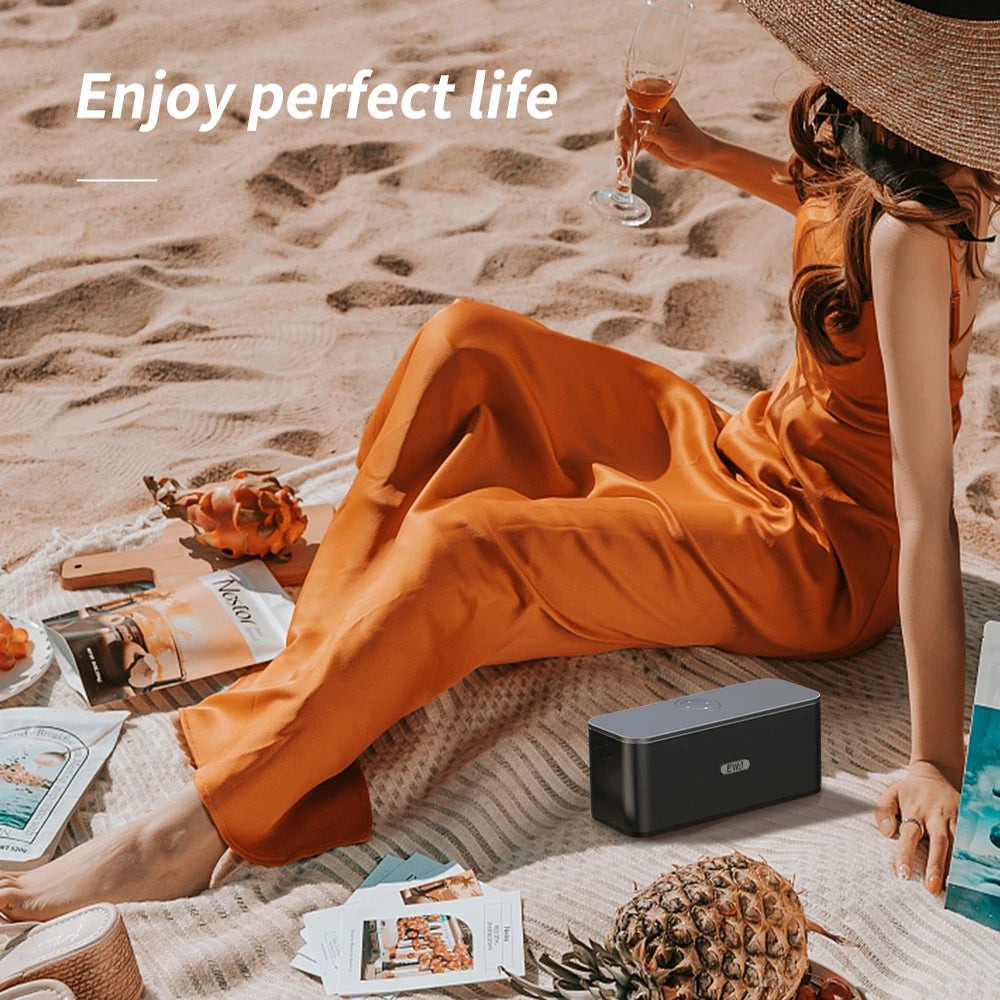 Altavoces Bluetooth EWA W300 TWS, controladores dobles, batería de 4000mAh, sonido estéreo fuerte, altavoz portátil inalámbrico para Fiesta al aire libre-MovilExpressShop