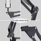 Anillo de luz LED RGB para selfi, iluminación de fotografía, soporte para móvil, trípode para vídeo, Youtube en vivo, 26cm-MovilExpressShop