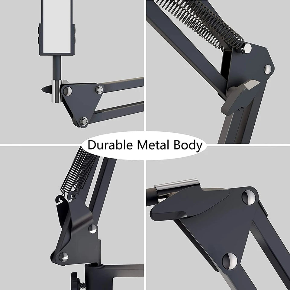 Anillo de luz LED RGB para selfi, iluminación de fotografía, soporte para móvil, trípode para vídeo, Youtube en vivo, 26cm-MovilExpressShop