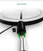 Anillo de luz para Selfie y vídeo, lámpara de luz Led RGB para fotografía con soporte para teléfono móvil, trípode grande para Youtube Tiktok Live-MovilExpressShop