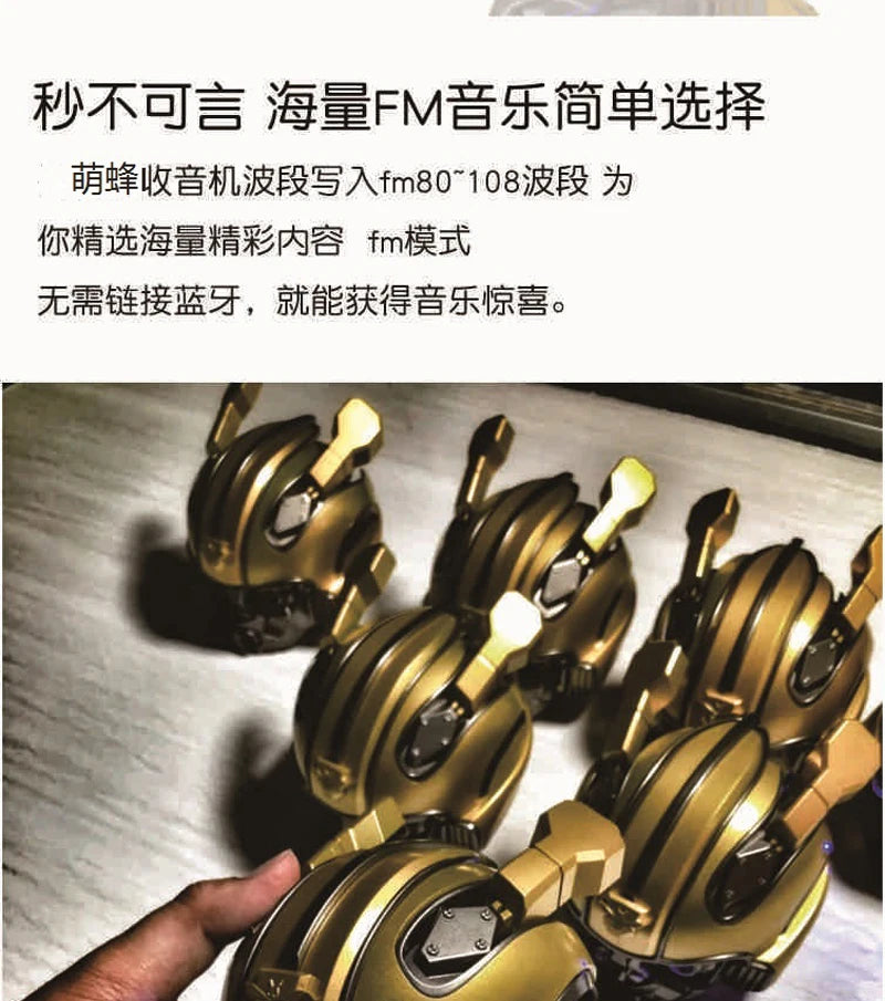 Transformers Bumblebee Altavoz Bluetooth, Subwoofer con FM, soporte TF para teléfono