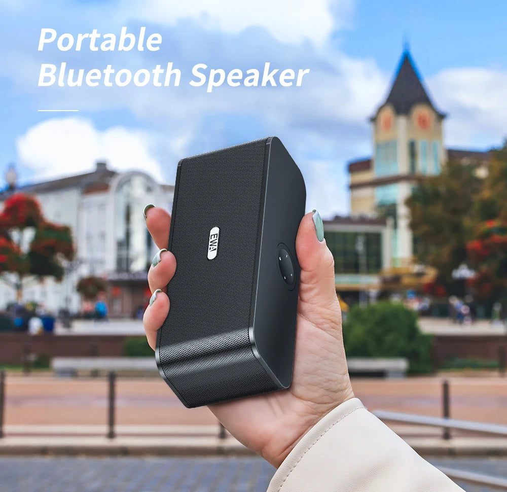 Altavoces Bluetooth EWA W300 TWS, controladores dobles, batería de 4000mAh, sonido estéreo fuerte, altavoz portátil inalámbrico para Fiesta al aire libre-MovilExpressShop