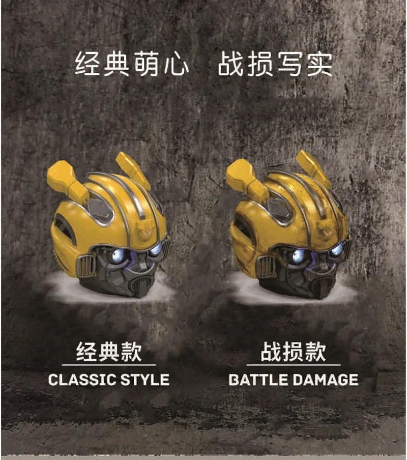 Transformers Bumblebee Altavoz Bluetooth, Subwoofer con FM, soporte TF para teléfono