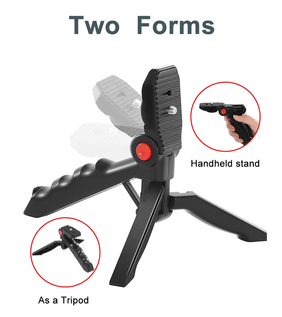 Trípode Blog para cámara DSLR, Kit de blogging para teléfono, entrevista en vivo, YouTube, soporte para teléfono, Control remoto, micrófono, luz LED-MovilExpressShop