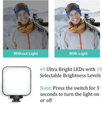 Kit de blogging para teléfono inteligente AY49, con trípode, soporte para teléfono, Mini micrófono, luz de relleno LED, arrancador para TikTok, transmisión en vivo, vídeo, YouTub-MovilExpressShop