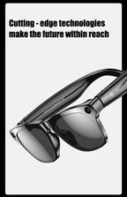 Gafas inteligentes Bluetooth, reconocimiento de objetos, traducción AI, con cámara para tomar fotos, asistente de voz, llamadas y música-MovilExpressShop
