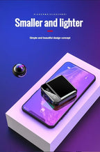 Xiaomi-Mini banco de energía de gran capacidad, 30000mah, carga súper rápida, Cable incorporado, batería externa portátil para Samsung y iPhone-MovilExpressShop