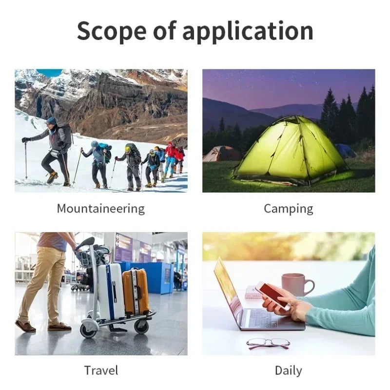 Banco de energía Solar de 100000mAh y 120W, batería externa USB de gran capacidad para teléfono móvil, carga inalámbrica rápida, accesorio para teléfono móvil-MovilExpressShop