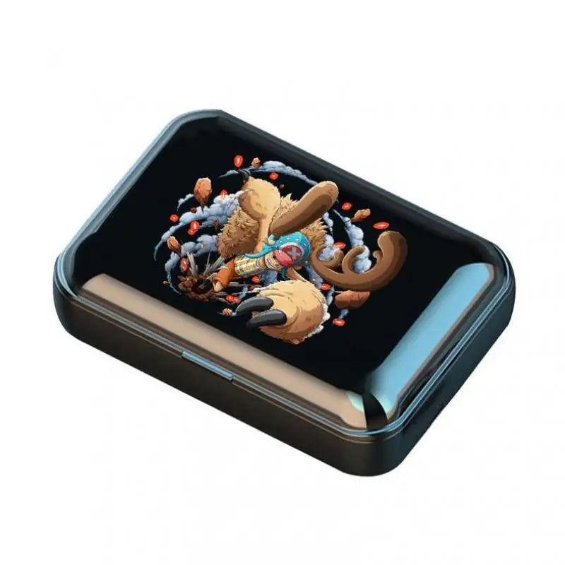 Auriculares Bluetooth de una pieza estilo deportivo portátiles de largo alcance HD Cartoon Monkey D. Luffy auriculares para juegos