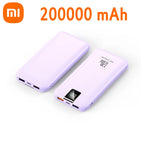 Batería de carga súper rápida Xiaomi 120W 200000 Banco de energía mAh 100000 Pantalla digital cuadrada portátil liviana de alta capacidad mAh-MovilExpressShop