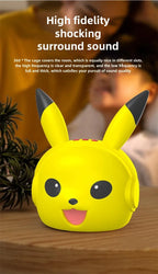 Pikachu Altavoz Bluetooth inalámbrico Altavoz pequeño portátil Subwoofer pesado Mini Bluetooth bajo Subwoofer regalos-MovilExpressShop