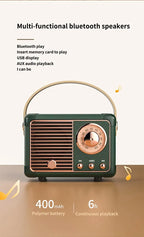 HM11 Altavoz portátil Bluetooth estilo retro con asa-MovilExpressShop