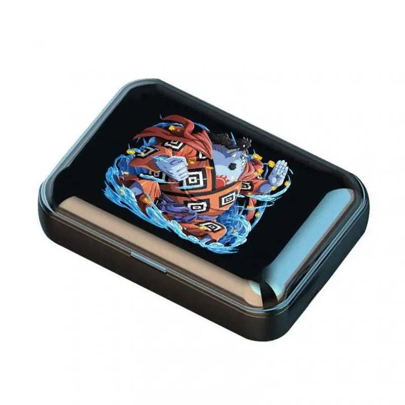 Auriculares Bluetooth de una pieza estilo deportivo portátiles de largo alcance HD Cartoon Monkey D. Luffy auriculares para juegos