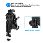 Soporte de teléfono para motocicleta, base de teléfono para GPS, soporte para Moto, manillar de teléfono móvil y montaje de espejo retrovisor para teléfono de 4-7 pulgadas