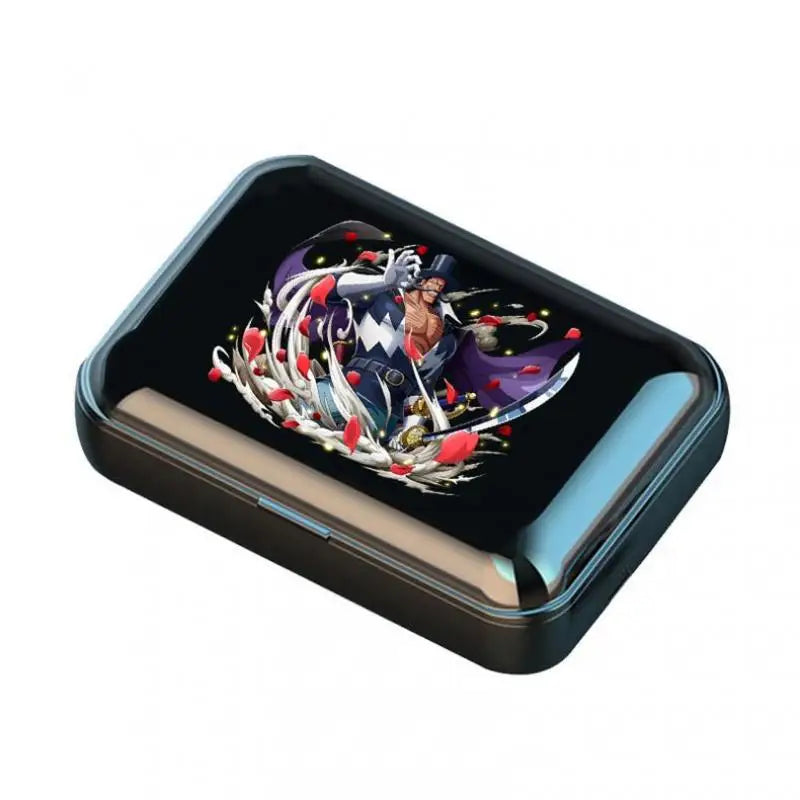 Auriculares Bluetooth de una pieza estilo deportivo portátiles de largo alcance HD Cartoon Monkey D. Luffy auriculares para juegos