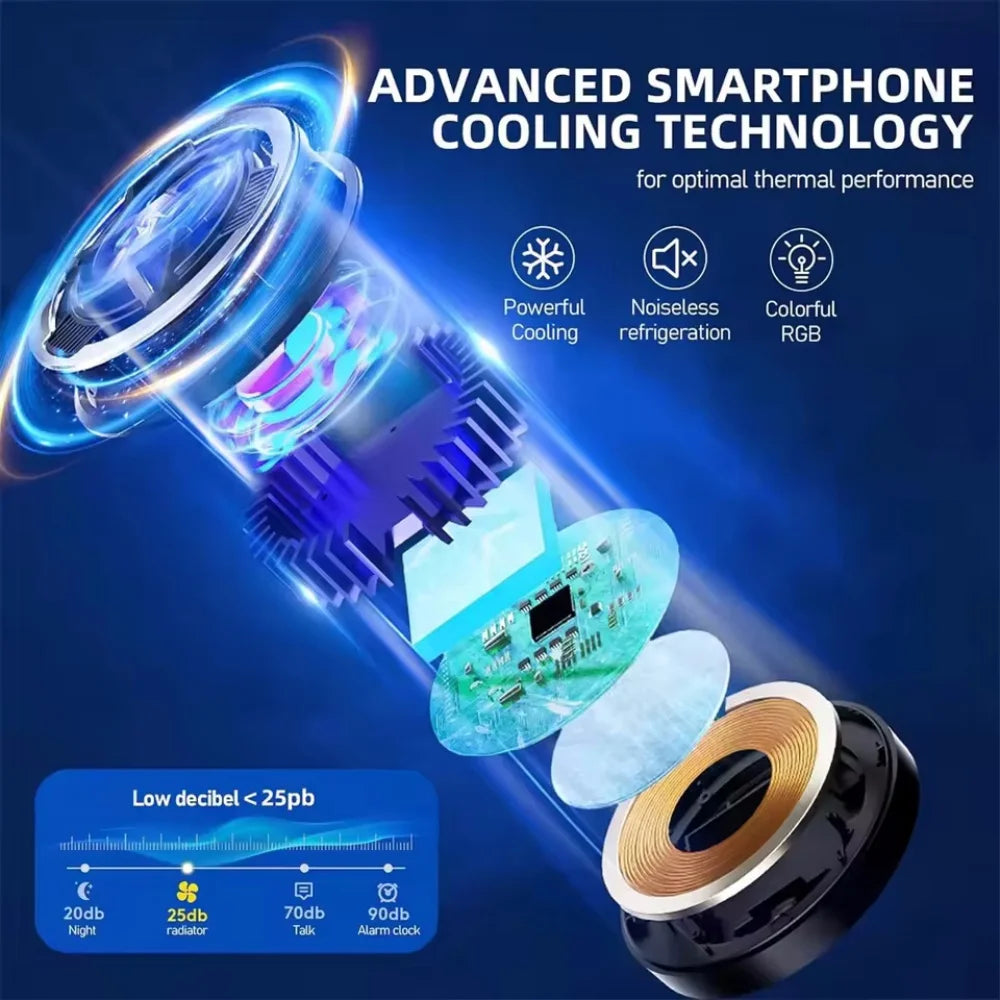 Nuevo Enfriador de teléfonos con pantalla magnética SL17, Enfriador de juegos 2 en 1, ventilador de refrigeración rápido Semiconductor para teléfono IOS y Android-MovilExpressShop