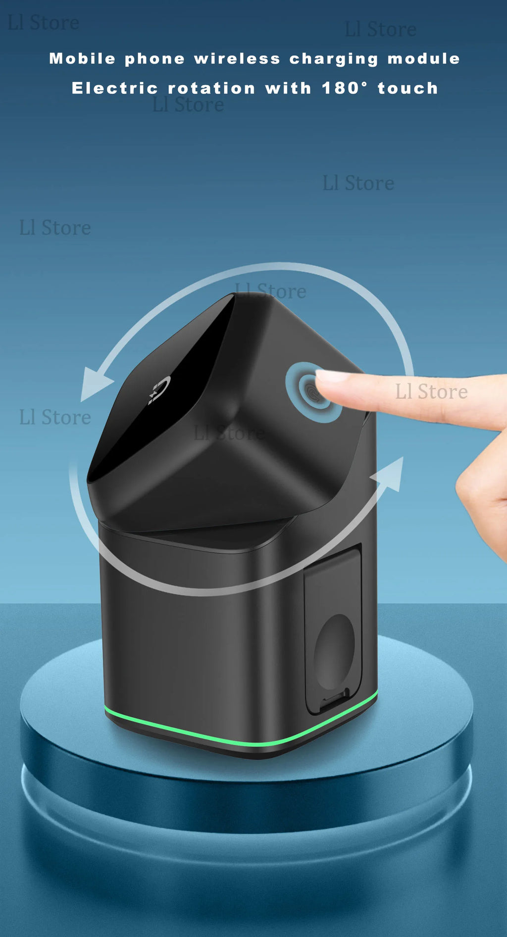 Soporte cargador inalámbrico magnético 3 en 1, cargador rápido, carga rápida inteligente para Samsung iPhone 12-16 HUAWEI iWatch AirPods