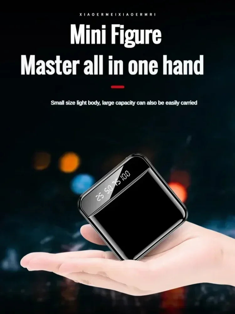 Xiaomi-Mini banco de energía de gran capacidad, 30000mah, carga súper rápida, Cable incorporado, batería externa portátil para Samsung y iPhone-MovilExpressShop