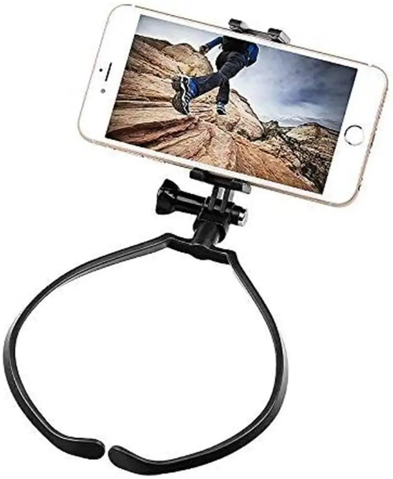Soporte para el cuello para Selfie para teléfono móvil, manos libres, soporte para teléfono perezoso, soporte colgante Universal para IPhone GoPro 13 DJI Dock Racket-MovilExpressShop