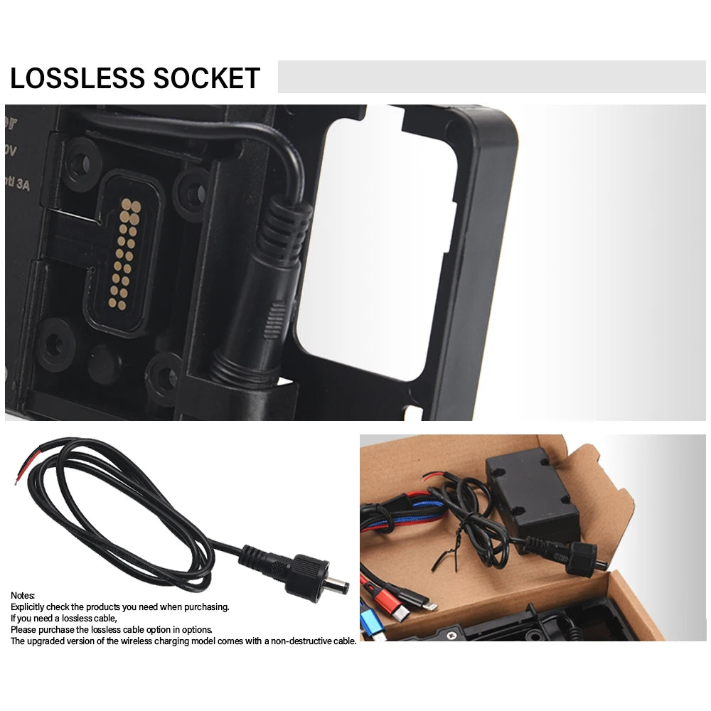 Soporte de navegación GPS para teléfono móvil, USB 20225, soporte de carga inalámbrica para BMW R1200RT 2014 - 2024 2023 R1250RT R 1200 1250 RT