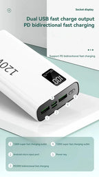 VIVO 120W Power Bank 50000mAh alta capacidad carga rápida Powerbank cargador de batería portátil para iPhone Samsung Huawei etc...-MovilExpressShop