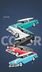 Altavoz Bluetooth WSTER WS-1955 Retro Sedan-MovilExpressShop