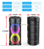 Altavoz Bluetooth portátil de baile cuadrado grande, columna de barra de sonido con luz LED colorida, caja de sonido KTV, Subwoofer Inalámbrico, Boombox de alta fidelidad-MovilExpressShop