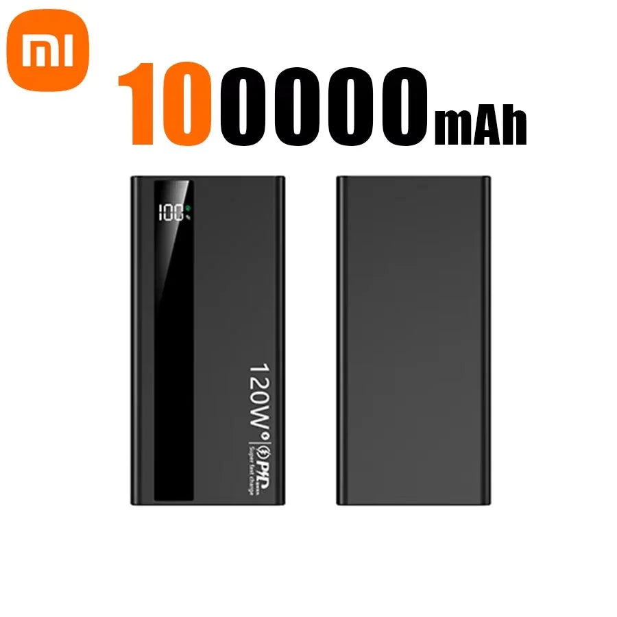 Xiaomi 500000mAh PowerBank de alta capacidad 120W carga súper rápida batería externa portátil Powerbank para Iphone Samsung Huawei