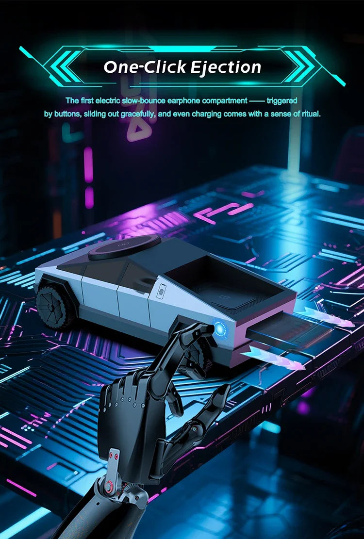 Base de escritorio CyberDock 3 en 1 con carga inalámbrica para iPhone 16, 15, 14 Pro Max, AirPods y Apple Watch, con luz ambiental.