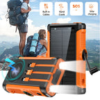 Banco de energía Solar de 50000mAh, Banco de energía de Camping con carga inalámbrica magnética de 22,5 W con Cables, batería externa para todo tipo de dispositivos-MovilExpressShop