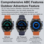 Nuevo reloj inteligente AMOLED con reproductor de vídeo con memoria de 4GB con GPS, mapas sin conexión, reloj inteligente deportivo militar para hombres, pulsera impermeable para nadar de 30m