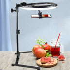 26CM fotografía iluminación teléfono Ringlight trípode soporte foto Led Selfie relleno anillo luz lámpara para vídeo Youtube Live COOK-MovilExpressShop