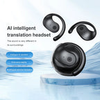 Auriculares inalámbricos BT AI con traducción, 99% de precisión, 144 idiomas, traducción de idiomas en tiempo Real, traductor de voz inteligente