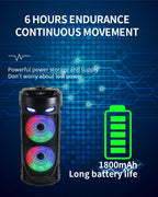 Altavoz Bluetooth portátil de baile cuadrado grande, columna de barra de sonido con luz LED colorida, caja de sonido KTV, Subwoofer Inalámbrico, Boombox de alta fidelidad-MovilExpressShop