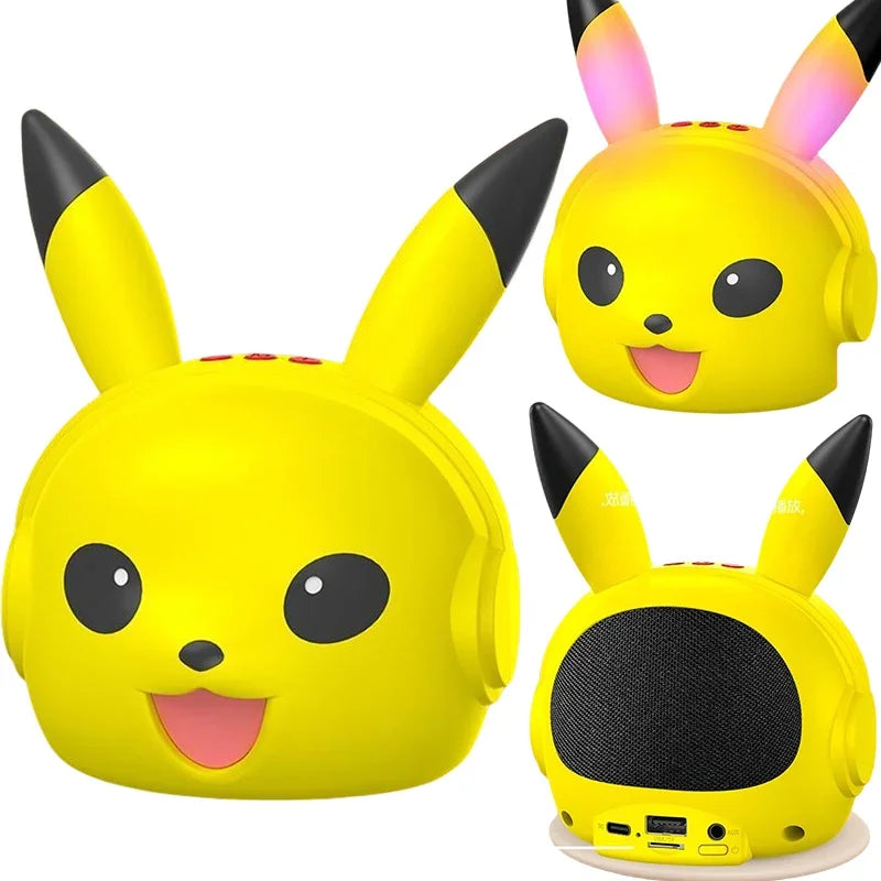 Pikachu Altavoz Bluetooth inalámbrico Altavoz pequeño portátil Subwoofer pesado Mini Bluetooth bajo Subwoofer regalos-MovilExpressShop