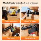 Soporte para tableta Hipacool para reposacabezas de coche, soporte ajustable para teléfono de coche, asiento trasero con gancho oculto para teléfono de 4,7-13 ", iPad 360 ° Ruirar